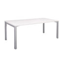 Cubit Desk 1800Wx800D White / Silver Frame
