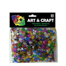 5 Star Glitter Shapes Stars 35g Assorted Colours