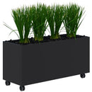 Rapid Planter Mobile w/ Grass Plants 1200Wx600Hmm Black