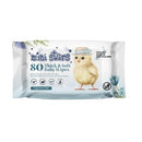 Mini Stars Baby Wipes Fragrance Free Pack 80