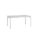 Novah Straight Desk 1800Wx800Dmm White Top / White Frame