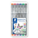 Staedtler Pigment Liner 308 Fineliner Pen Fine 0.5mm Assorted ColoursPack 6