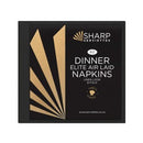 Sharp Elite Linen Style Dinner Napkin 8 Fold Black Carton 960