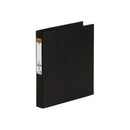 Marbig Ring Binder PE Linen 2D A4 25mm Black