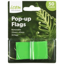 Icon Adhesive Flags Pop-Up 25 x 45mm Green Pack 50