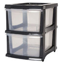 Taurus Storage Organiser 2 Drawer Grey