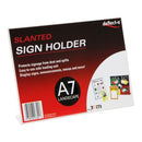Deflecto Sign/Menu Holder Slanted Landscape A7 Clear