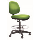 Image Architectural Task Chair Mid Back With Architectural Footring &Hi Gas Lift Green