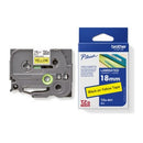 Brother P-Touch Labelling Tape Laminating TZe-641 18mm x 8m Black On Yellow