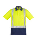 Fashion Biz Day/Night Two Tone Polo S/S L Yellow/Navy