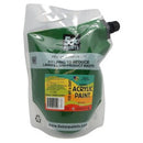 5 Star NZACRYL Acrylic Paint 1.5 Litre Pouch Forest Green Dark