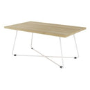 Zion Coffee Table 1000W x 600D Atlantic Oak / White
