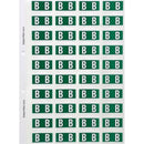 Filecorp ColourFind Lateral File Labels Alpha Letter B 25 x 42mm Green Sheet 40