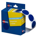 Avery Dot Stickers Dispenser 937244 24mm Round Blue Pack 500