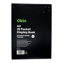 Okin Insert Display Book A3 20 Pocket Black