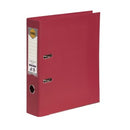Marbig Lever Arch File PE Linen A4 Deep Red