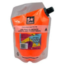5 Star Tempera Poster Paint 1.5 Litre Pouch Fluoro Orange