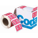 Codafile Lateral File Labels Number 5 25mm Pack 500
