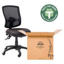 Mondo Java Mesh Task Chair 3 Lever High Back Black Unassembled
