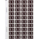 Filecorp ColourFind Lateral File Labels Alpha Letter S 25 x 42mm Brown Sheet 40