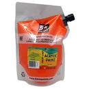 5 Star NZACRYL Acrylic Paint 1.5 Litre Pouch Orange