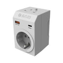 Moki Travel Adaptor Plus Inbound Universal To Au/nz + Pd20w Typec & Qc3.0 Usba