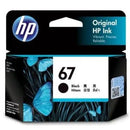 HP Inkjet Ink Cartridge 67 Black