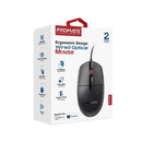 Promate 3-button Wired Optical Mouse With 1200dpi