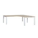 Novah Corner Desk 1500Wx1500Wx700Dmm Autumn Oak Top / White Frame