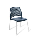 Punch Chair Chrome 4 Leg Navy