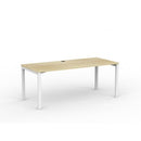 Cubit Desk 1800Wx800D Oak / White Frame