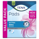 Tena Instadry Pads Extra Standard Length Pack 24