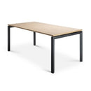 Novah Meeting Table 1800x900 Black Frame Autumn Oak Top