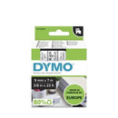Dymo D1 Labelling Tape 9mm x 7m Black On Clear