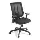Rally Task Chair High Back Mesh Syncro with Arms Black