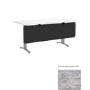 Desk Screen Below Desk 1200Wx440Hmm Dark Silvery Grey