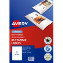 Avery Labels Laser Printer 959770 / L7176CL 199.6 x 289.1mm 1 Per Sheet Matt White Pack 20