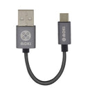 Moki Braided Micro USB SynCharge Cable 10cm