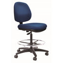 Image Architectural Task Chair Mid Back With Architectural Footring &Hi Gas Lift Navy