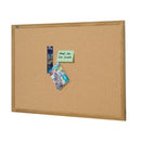 Quartet Pinboard Oak Laminate Frame 1800 x 1200mm Cork