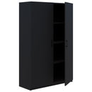 Pryme Storage Cabinet Hinged Door Non Locking 1200Wx1800H Black