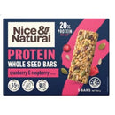 Nice & Natural Protein Bars Whole Seed Cranberry & Raspberry 150g Pack 5