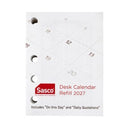 Sasco 2027 Desk Calendar Refill Side Opening