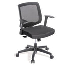Media Mesh Meeting Chair Mid Back Mesh With Arms Black