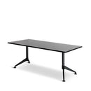 Eiffel Meeting Table 1800x900 Blackwoodgrain Top Black Frame
