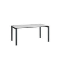 Novah Straight Desk 1500Wx700Dmm White Top / Black Frame