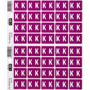 Filecorp C-Ezi Lateral File Labels Alpha Letter K 24 x 31mm Purple Sheet40