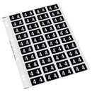 Codafile Lateral File Labels Number 4 25mm Sheet 40
