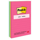 Post-it Self Adhesive Notes 660-3AN Lined 101 x 152mm Poptimistic Pack 3