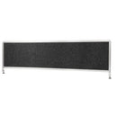 Desk Partition 1760Wx450Hmm Charcoal Grey Fabric